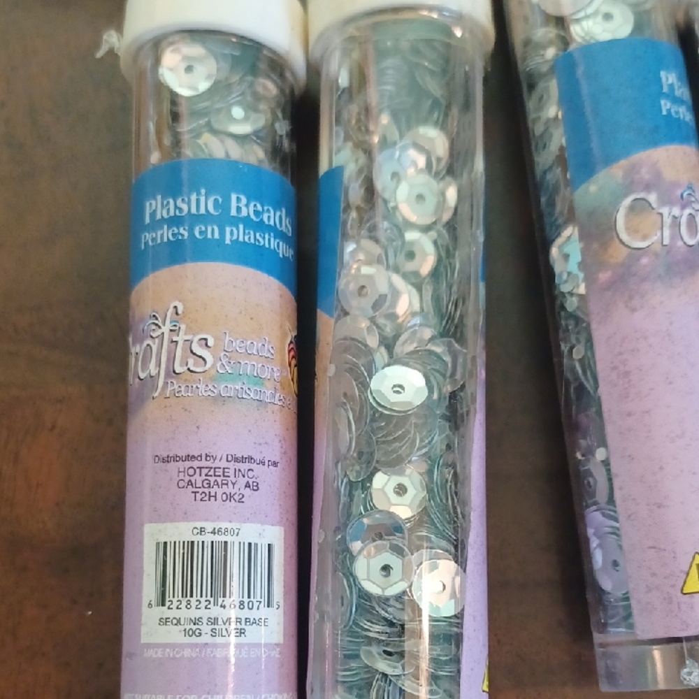 NEW! Silver Sequins - 16 Pkgs ( 6963)